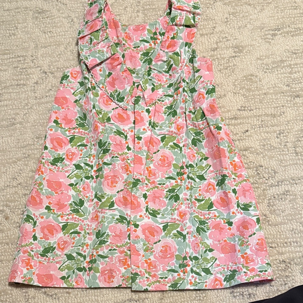 Mud Pie Pink and Green Floral Dress - Picture 3 of 3